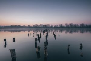 tata, hungary, fill-in-lake, dawn, lake, nature