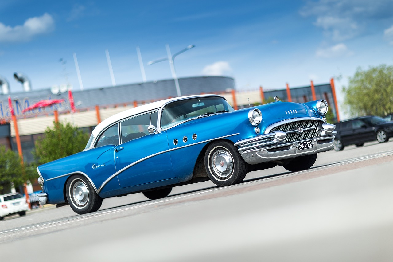 buick, oldtimer, old, car, blue car, classic, vintage, retro, nostalgia, nostalgic, old car, parked car, car body, vehicle, transportation, automobile, car wallpapers, automotive
