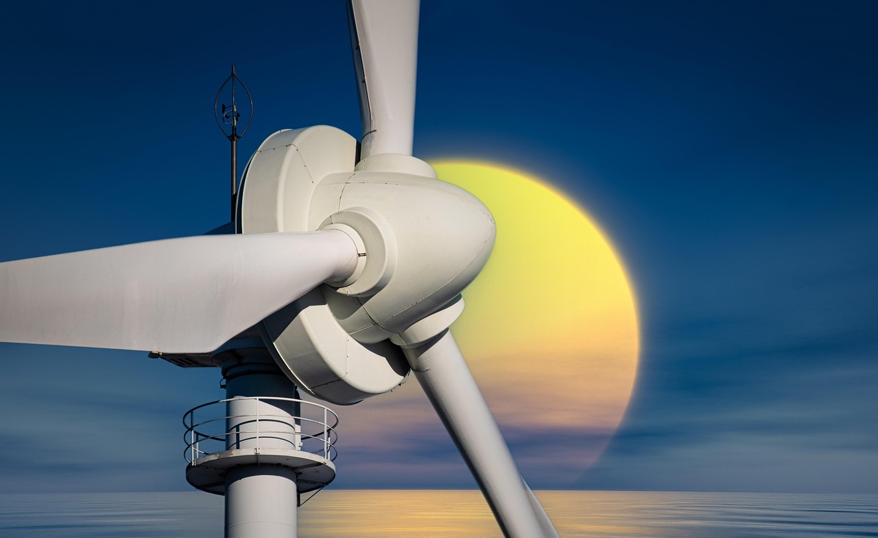 pinwheel, windmill, wind power, nature, energy, environmental technology, wind turbine, sunset