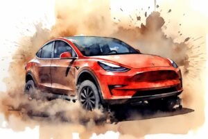 ai generated, tesla, terrain, suv, electricity, model, watercolor, tesla, tesla, tesla, tesla, tesla