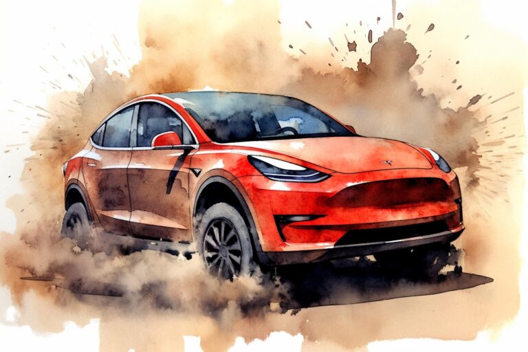 ai generated, tesla, terrain, suv, electricity, model, watercolor, tesla, tesla, tesla, tesla, tesla