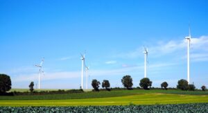 pinwheels, wind power, wind energy, heaven, power generation, nature, wind turbine, clouds, landscape