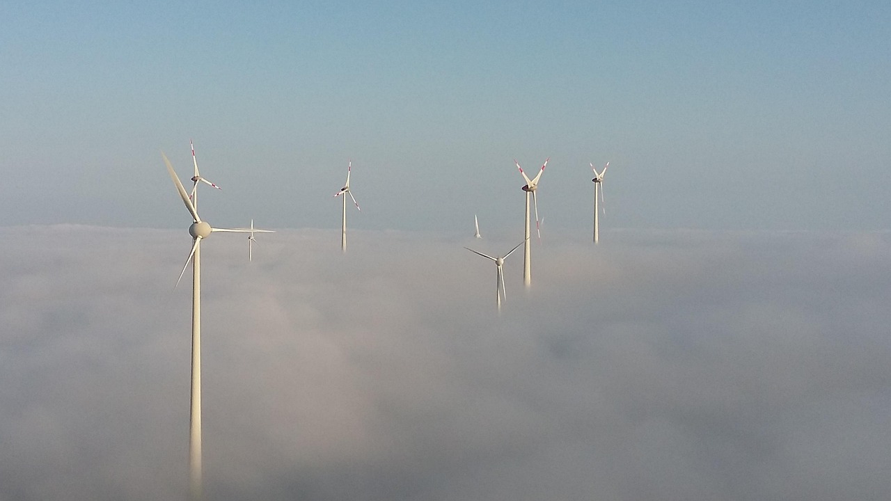 wind turbines in the fog, wind power, wind farm, windmill, wind energy, wind turbine, wind farm, wind turbine, wind turbine, wind turbine, wind turbine, wind turbine