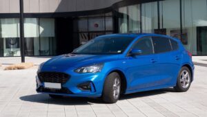 ford, automobile, blue, car, building, car wallpapers, architecture, ford focus