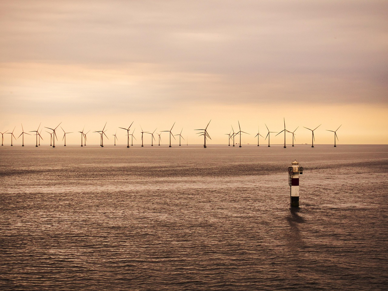 windmill, offshore, power generation, wind energy, nature, pinwheels, wind power, sea, lake, wind farm, offshore wind park