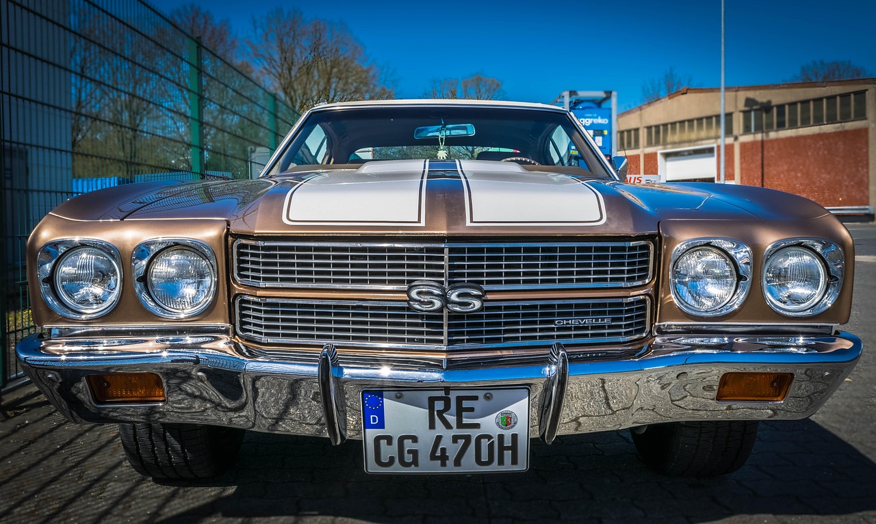 antique car, chevrolet, chevelle, front, ss, chrome, exotic, sports car, automobile, vehicle, usa, classic, car wallpapers, car, american, coupe, route 66