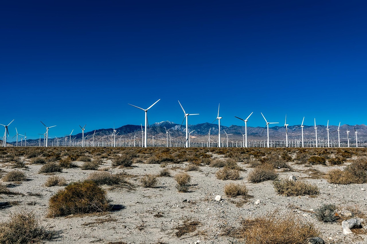 wind farm, california, desert, energy, turbines, windmills, sand, sky, mountains, landscape, nature, outdoors, ecological, electricity, green, clean, industrial, hdr, blue desert, blue energy, blue farm, blue clean, wind farm, wind farm, wind farm, wind farm, wind farm