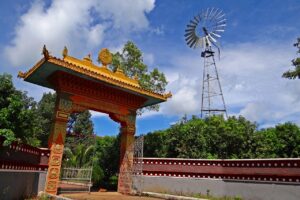 tibetan settlement, gate, wind mill, mundgod, india, monks, buddha, karnataka, mini tibet, buddha purnima, monastery, religious, buddhism