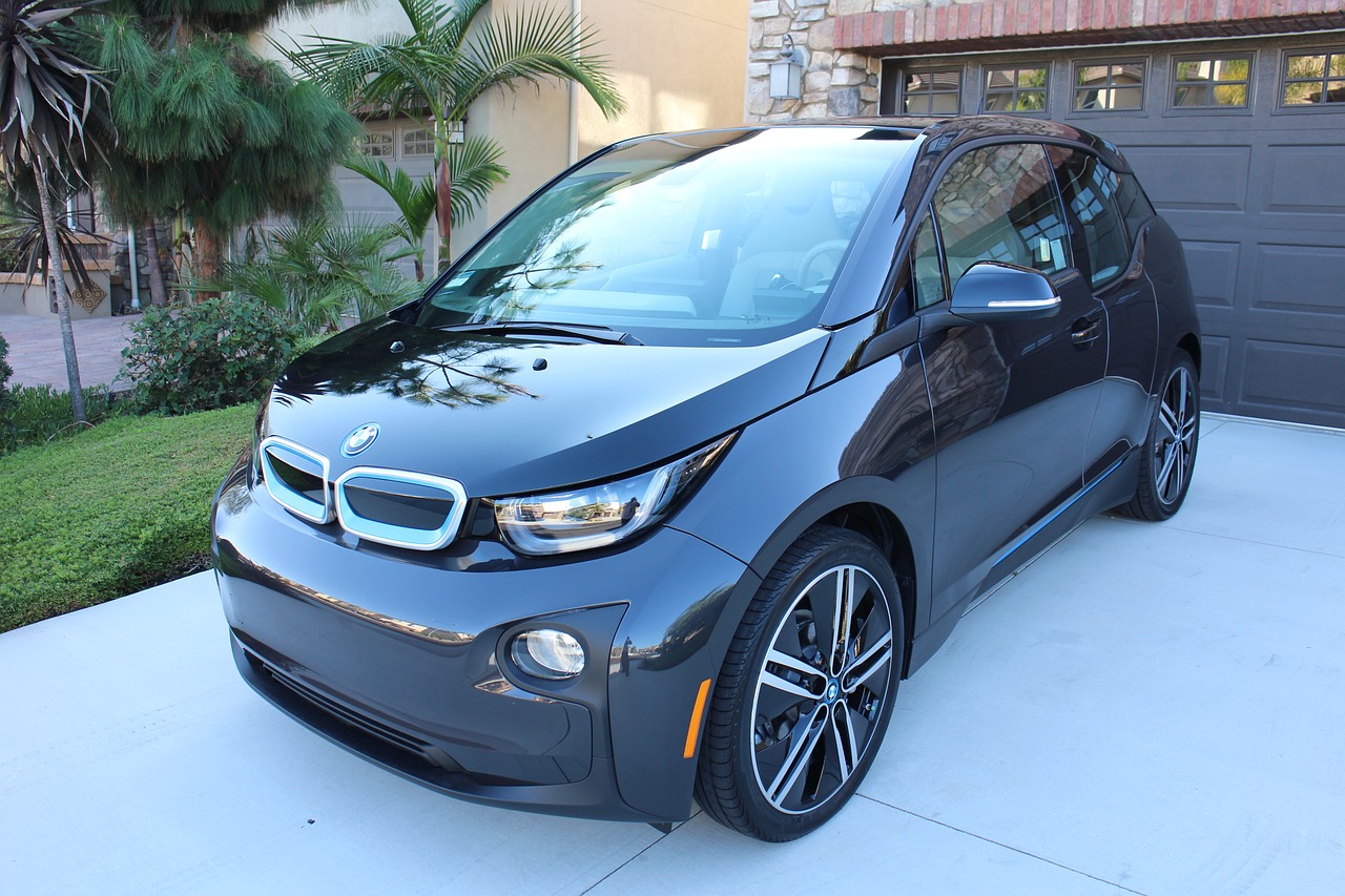 bmw, car wallpapers, bmwi3, i3, car, automobile, ev, electric, sedan, exterior, blue car