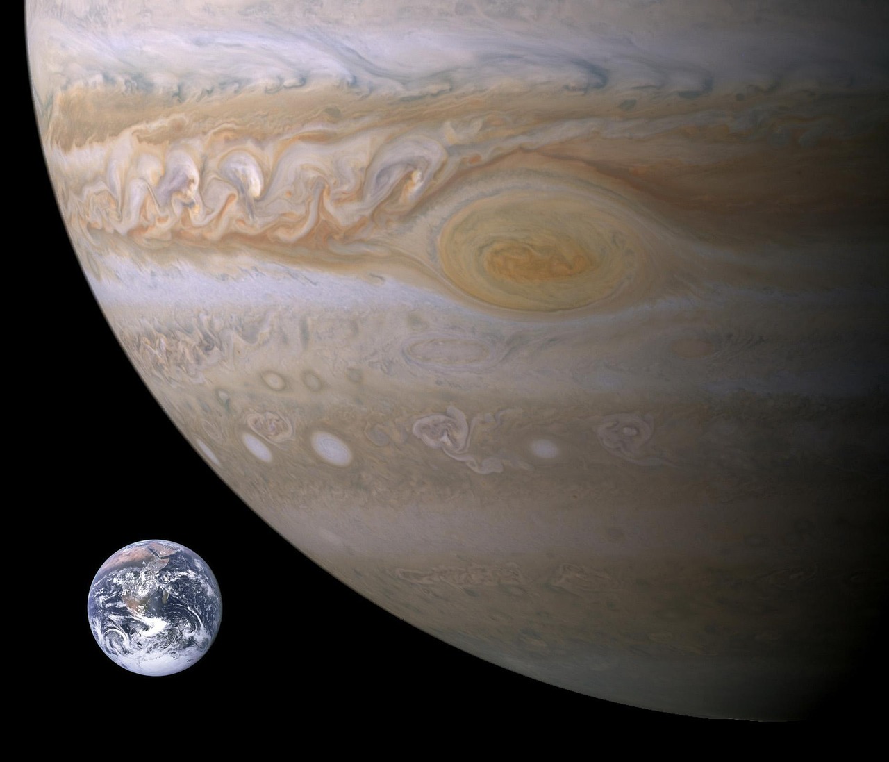 jupiter, planet, earth, size comparison, big red spot, space, space travel, solar system, jupiter, jupiter, jupiter, jupiter, jupiter