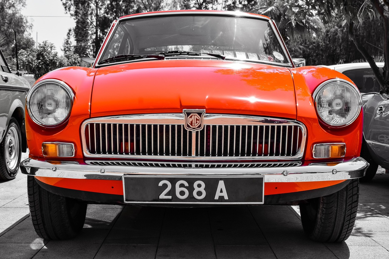 car, vehicle, auto, classic, car wallpapers, vintage, retro, automotive, mg, automobile, oldtimer, nostalgia, front, chrome, gray car, gray retro