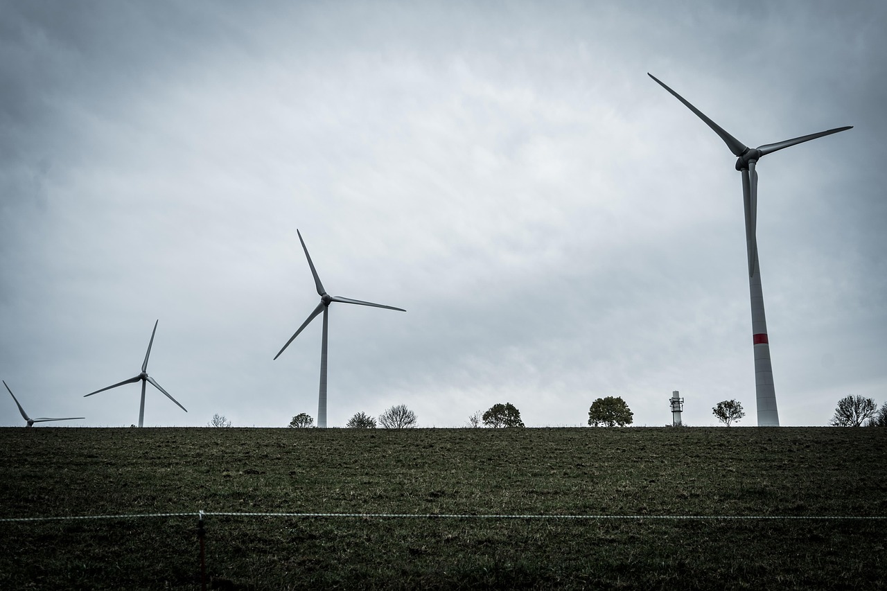 wind, energy, nature, clean, turbine, electricity, germany, sky, clouds, weather, sustainable, power, atmospheric, black