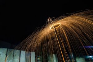 spark, long term, exposure, night shot, lights, dark, tourist attraction, architecture, long term exposure, road, black, golden, night, flow, speed, showman, steel wool
